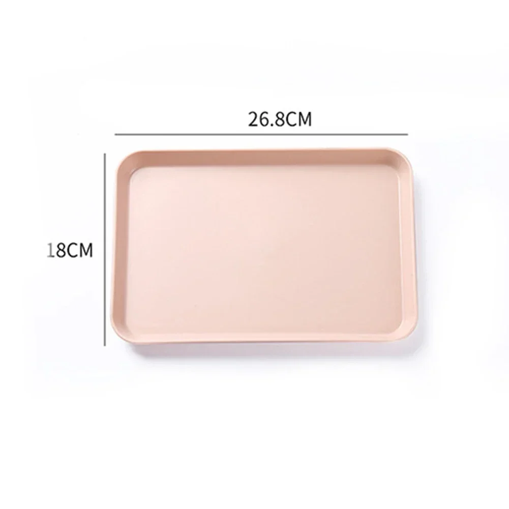 1Pc Rectangular Serving Tray Anti Slip Scratch Resistant Smooth Tray Plate Food Plate For Kitchen Home Decoration Accessories