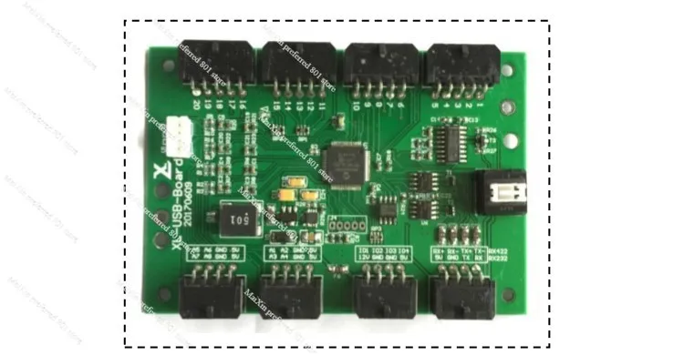 Industrial Control Computer Control Board USB Emulator Joystick 24-way Switch Support 8-axis Hall Rocker