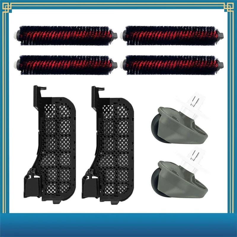 A96K-For Roborock S8 Pro Ultra Accessories Cleaning Tank Filter High Speed Cleaning Rolling Brush Front Wheel Caster