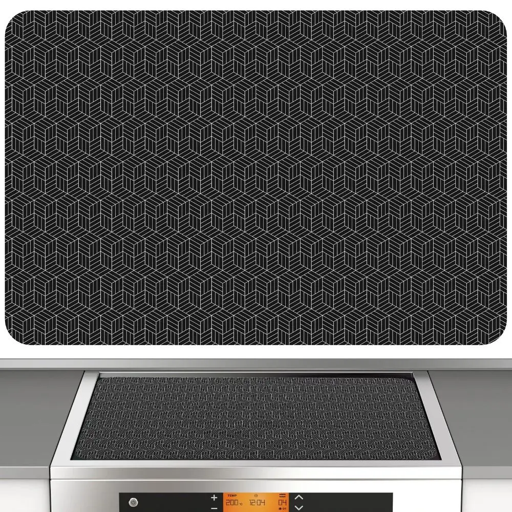 Silicone Induction Cooktop Mat Heat-resistant Non-Slip Scratch Induction Cooker Covers Water Resistant Nonstick