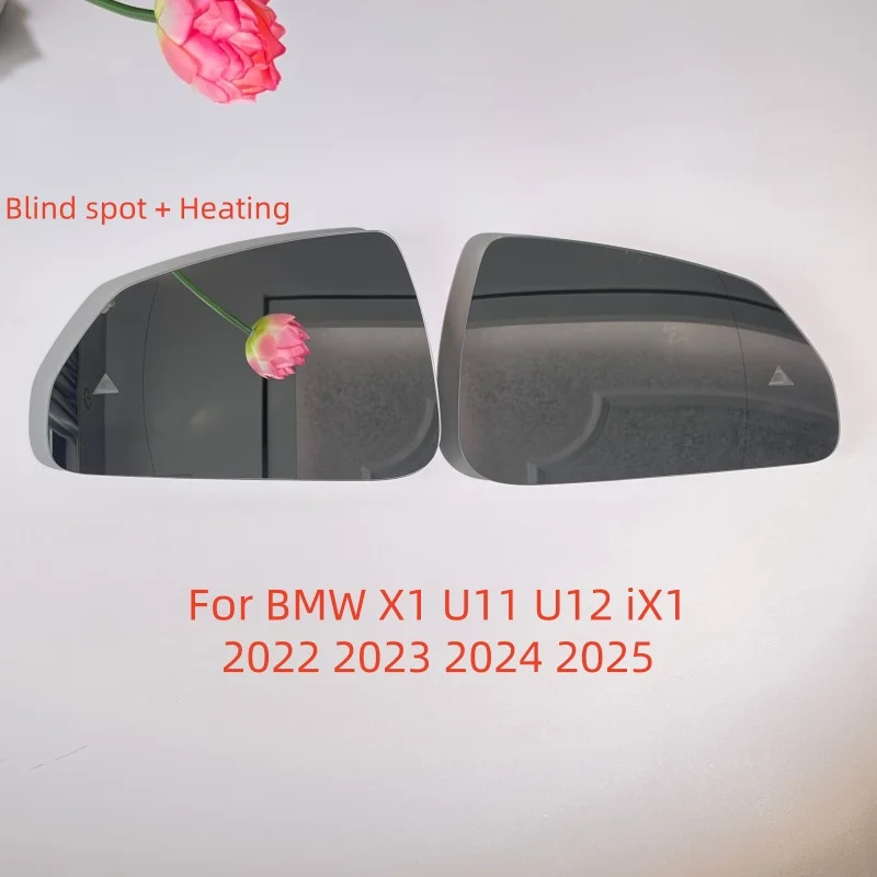 

For BMW X1 U11 U12 iX1 2022 2023 2024 2025 Auto Heated Blind Spot Warning Rear Mirror Glass new