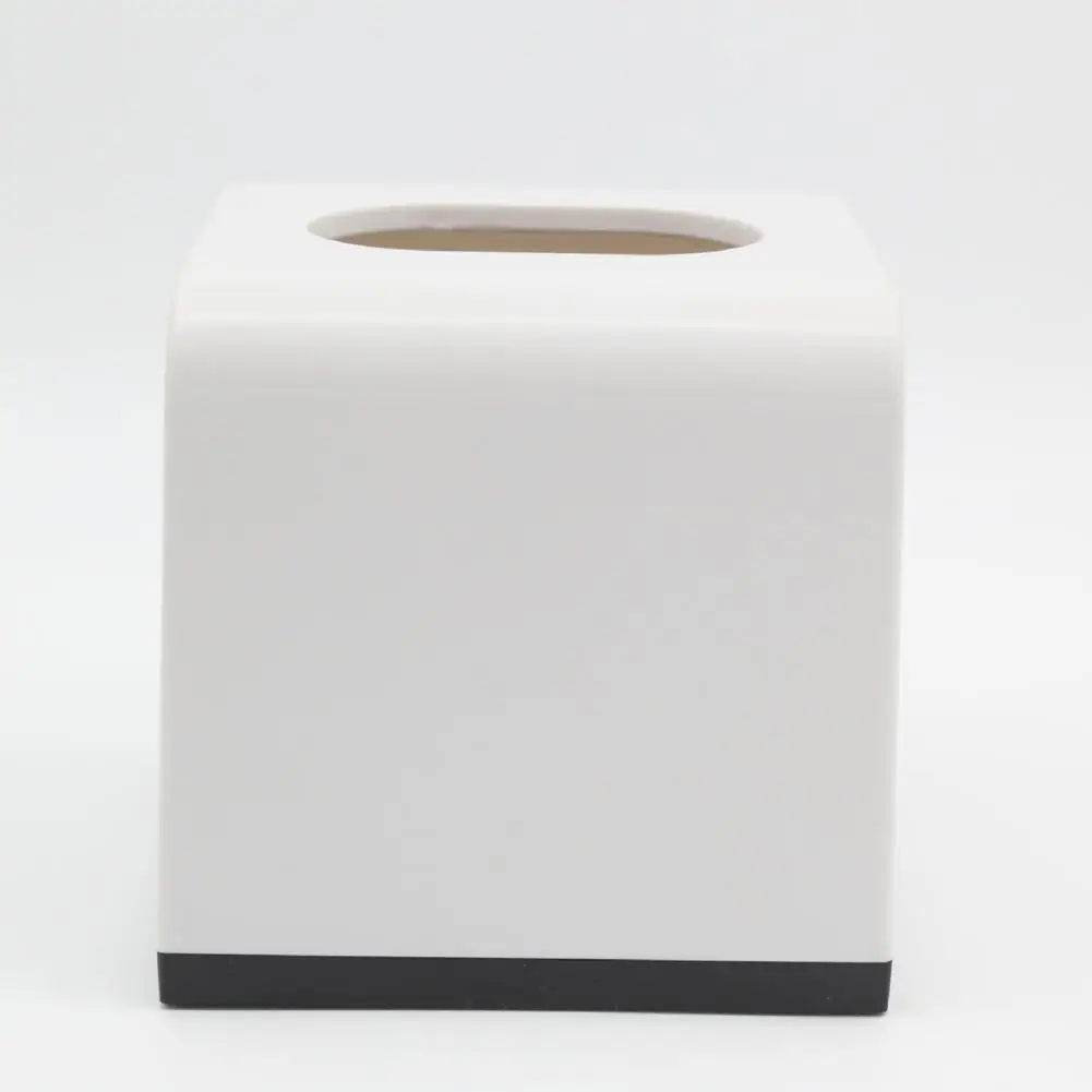 Stylish Tissue Container Decorative Cube Tissue Holder Dispenser with Capacity Durable Construction Solid for Easy for Home