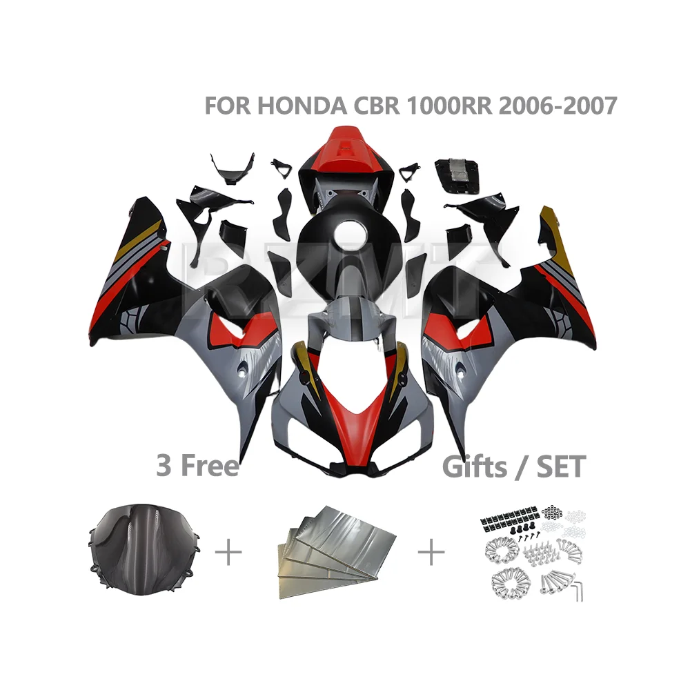

Комплект обтекателей для HONDA CBR1000RR 2006 2007 CBR 1000RR, индивидуальный комплект обтекателей для мотоцикла, набор деталей для кузова из АБС-пластика H1007-1001b