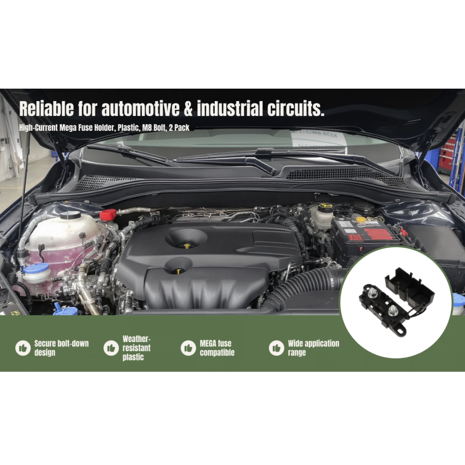 

MEGA на предохранителе 60 В + блок предохранителей / держатель для мобильных домов /