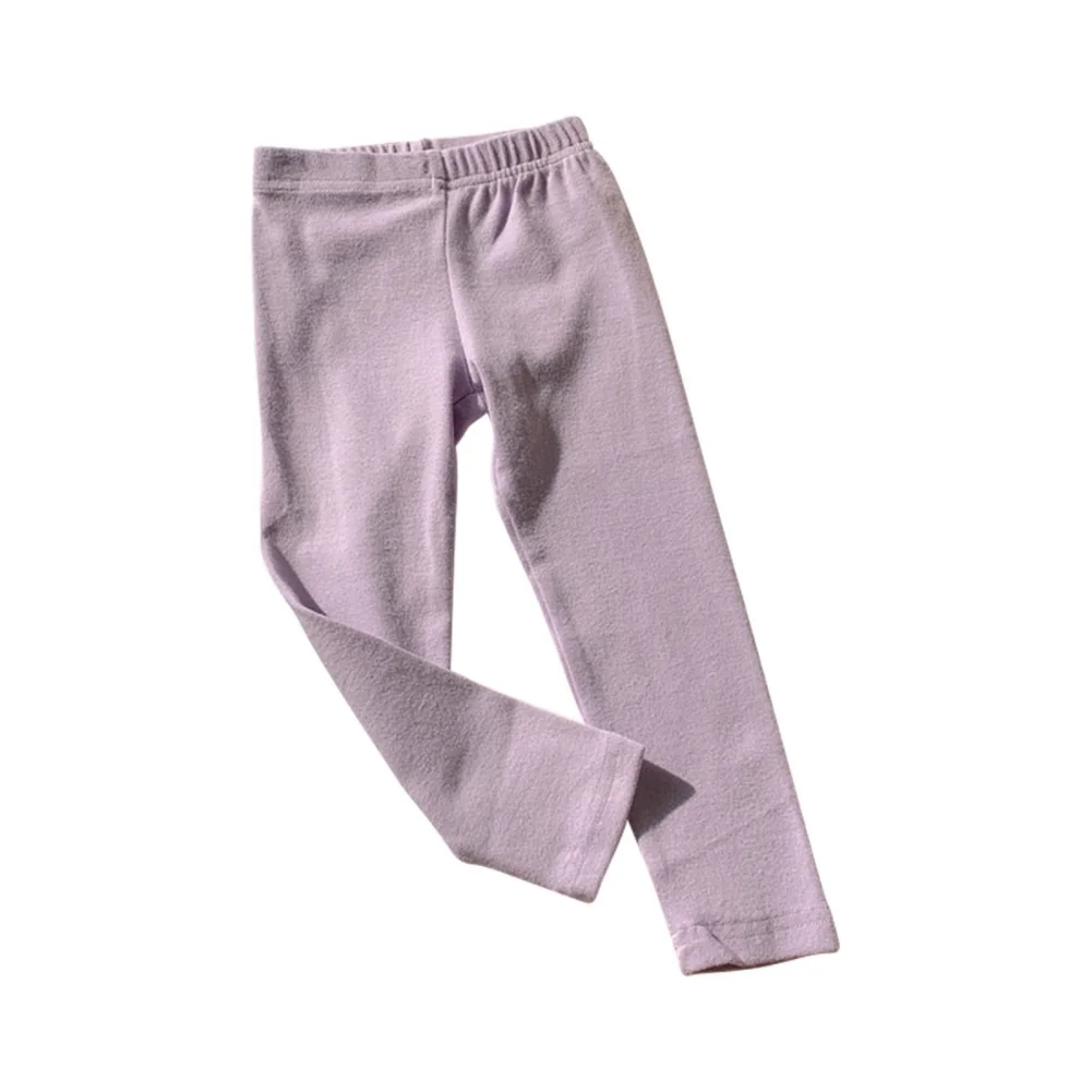 Children Leggings For Autumn Toddler Boys Girls Solid Color Cotton Skinny Pants Kids Elastic Tights Trousers Kids Leggings