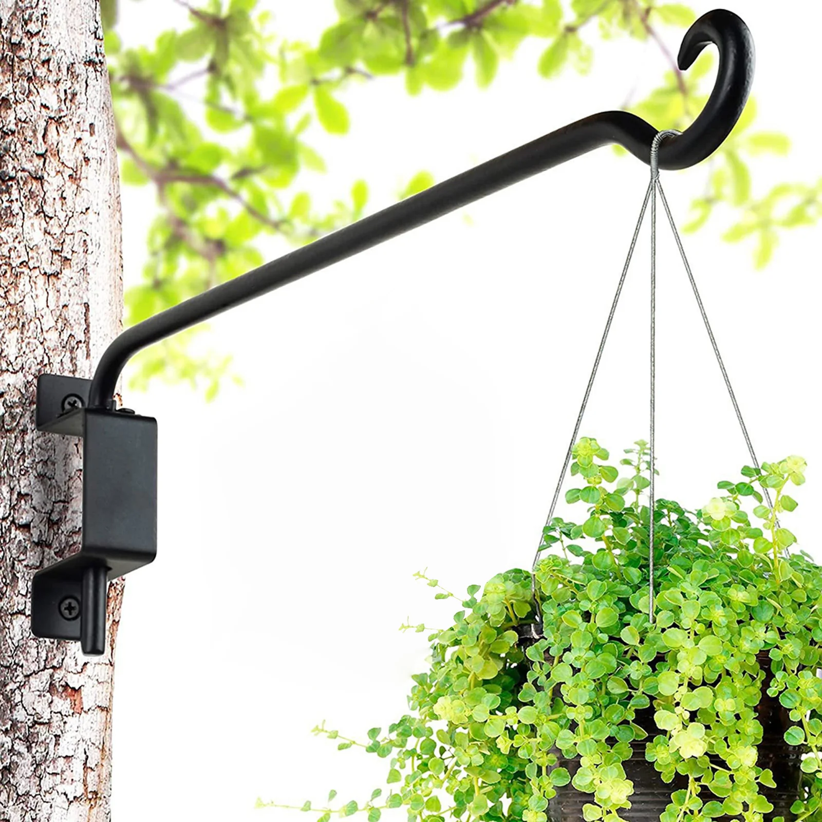 Sturdy Rotating Wall Hook Bracket for Lanterns Adjustable Metal Hooks for Hanging Plants and Decorative Lanterns