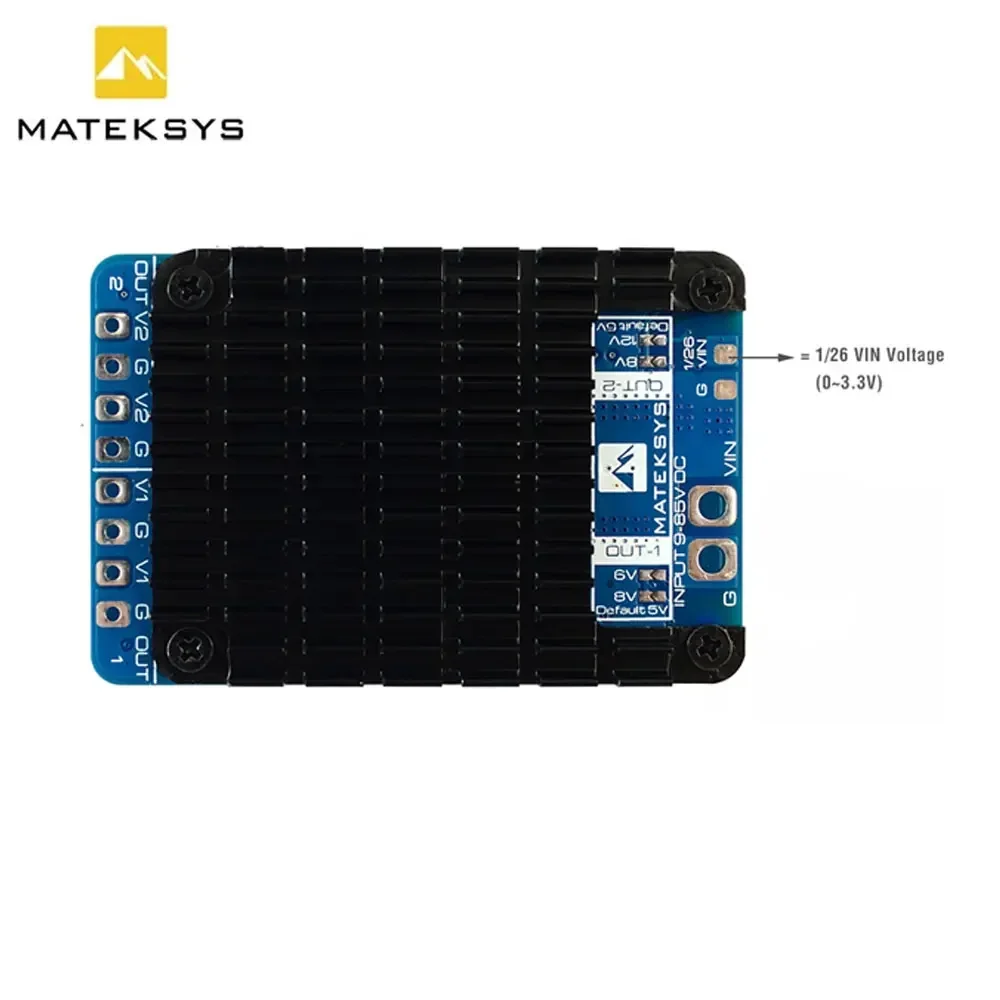 MATEK POWER MODULE PM20S-2 อิสระ Step-Down Voltage Regulators 9V to 85V DC 25K แรงดันไฟฟ้าสําหรับ FPV Drone