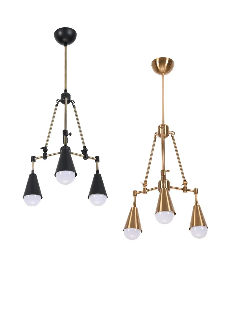 European Industrial Style Post-modern Chandeliers Designer High Ceiling Modern Metal Hanging Lamp Staircase Lighting Fixtures