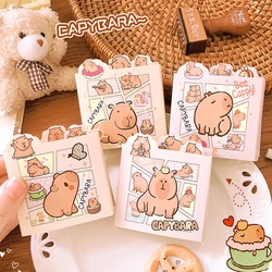 Suministros de papelería Kawaii estéticos, accesorios de oficina, lindo planificador diario, escuela, Capybara, Bloc de notas, cuaderno de bolsillo