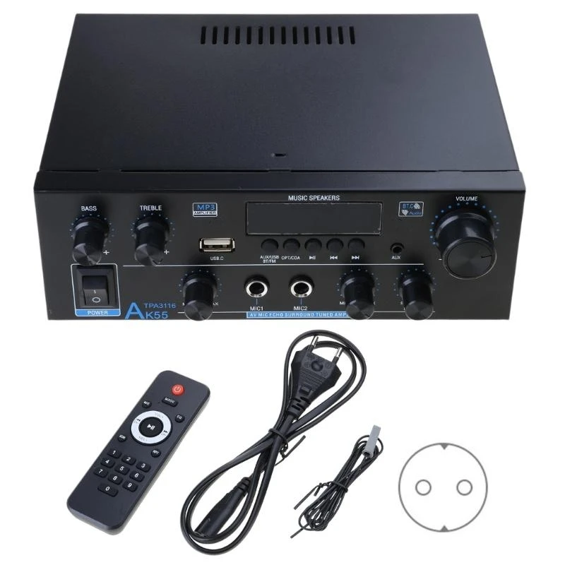

P5EA 70WX2 Стереосистемы голосовые усилители с Bluetooth-совместимым 5.0, воспроизведение USB и радио для дома