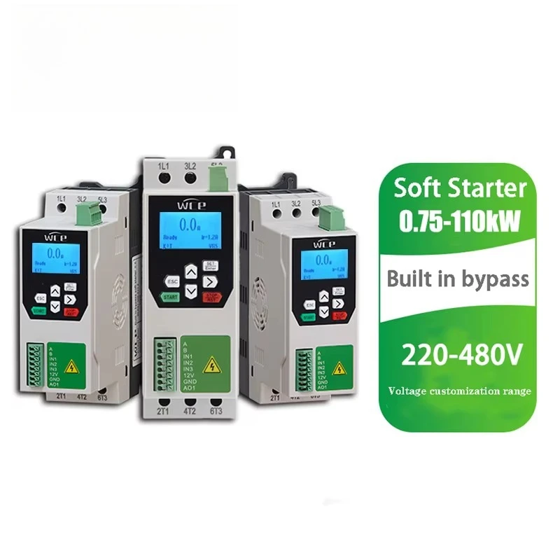 

WCE 0.75-110KW 220-480V Soft Starter with Built-in Bypass Global Voltage Compatible