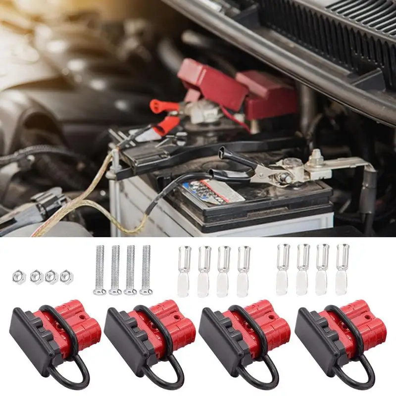 Winch Quick Disconnect 50 Amps Battery Quick Disconnect Wire Harness Plug Kit 6 To 12 Gauge Connector Recovery Kit For 12-36V