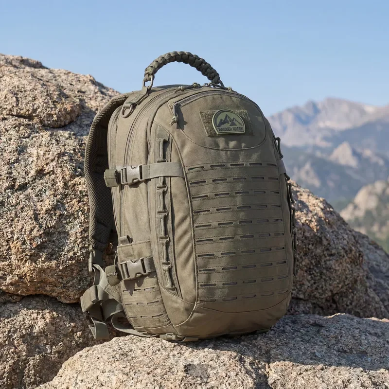 Heavy Duty Waterproof Tactical Backpack for Outdoor Camping Hiking Gear Bag Durable Military Style Rucksack with Large