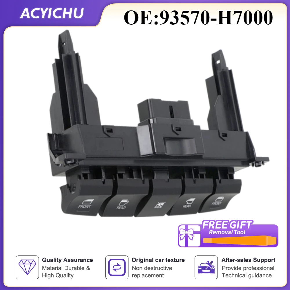93570H7000 Electric Master Power Window Control Switch Door Glass Lifter Button Car 93570-H7000 For Kia SOLUTO PEGAS