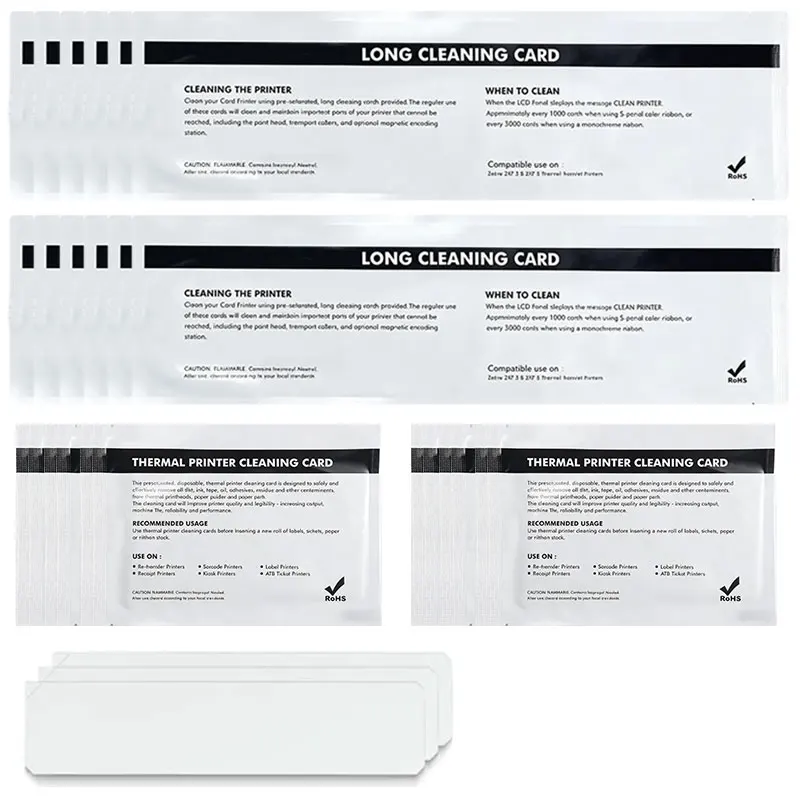 

105999-801 Cleaning Kit For ZXP Series 8/9 Laminator Adhesive Cleaning Card cleans Hot Rollers Platen Roller