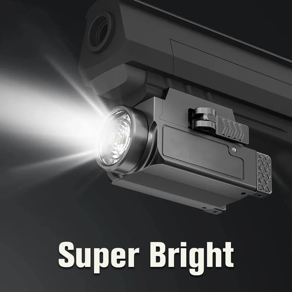 Richfire-minilinterna Led táctica para autodefensa, luz de arma óptica recargable, montaje en riel de liberación rápida, 800LM, MVP, SFD-021D