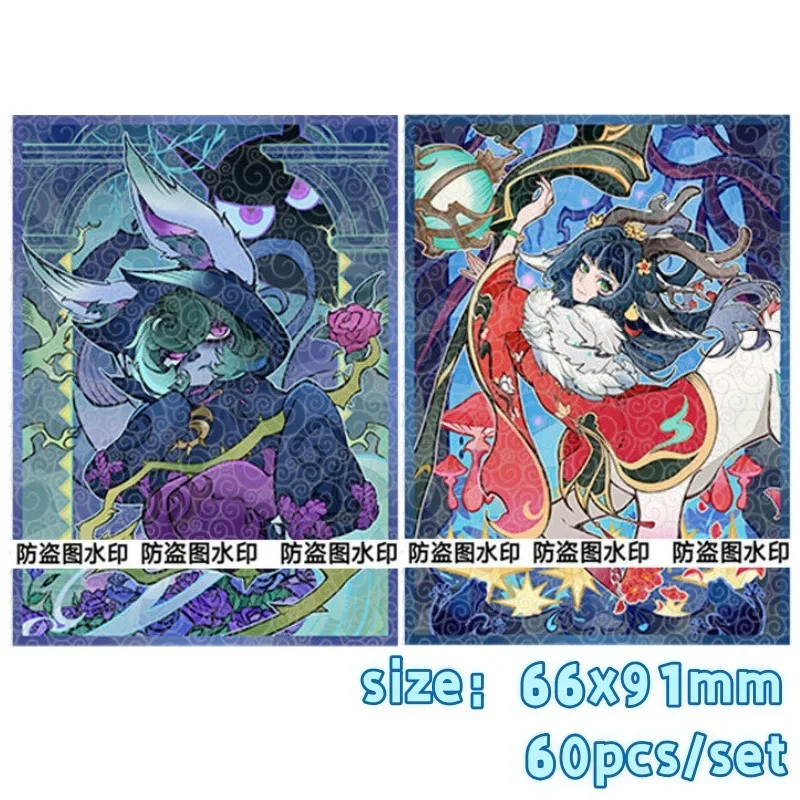 

Diy TCG Game Peripherals The Gloomist Vex Glass Painted Board Game Card Holder Lillia 66x91mm Game Card Protective Cover Toys