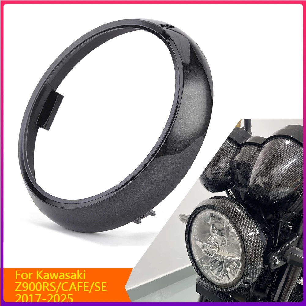 

Z900RS Headlight Trim Ring For Kawasaki Z900RS 2017-2024 2025 Headlamp Rim Fairing Cover Z900 RS SE CAFE Accessories