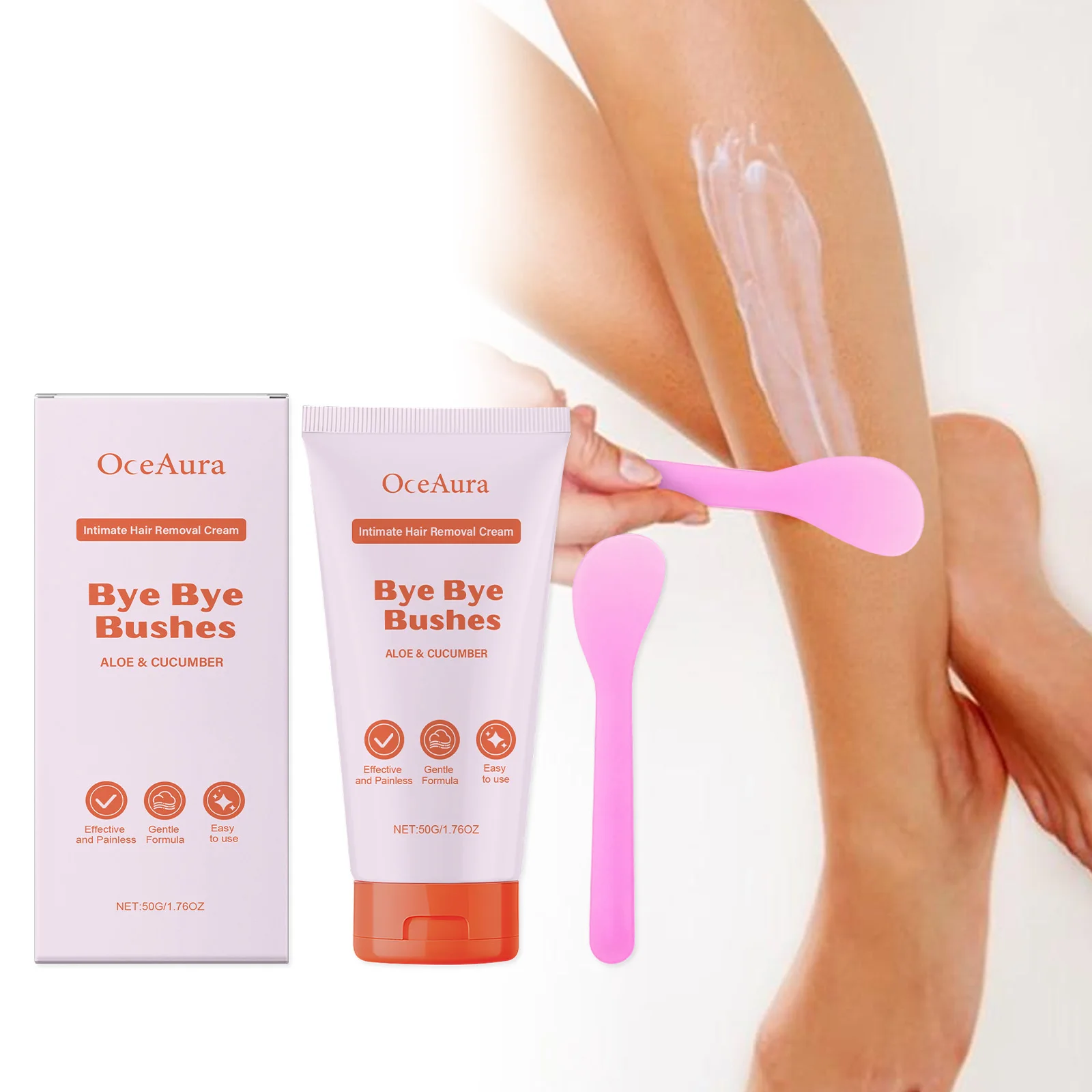 

Hair Removal Cream Painless Gentle Non-Irritating Full Body Application Long-Lasting Effect Nourish Intimate Depilatory Ointment