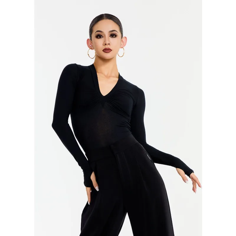 Standard national TDANCE personnalisé [combinaison plissée à col en V] Base cintrée pour femmes pour un usage quotidien en classe GL-61