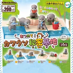 TARLIN Original Japan Gashapon Figure Anime Kawaii Aquarium Otter Miniature Gacha Figurine Cute Capsule Toy