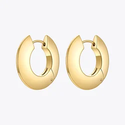 ENFASHION Piercing Stud Earings Stainless Steel Circle Earrings For Women Gold Color Pendientes Fashion Jewelry Gifts E211334