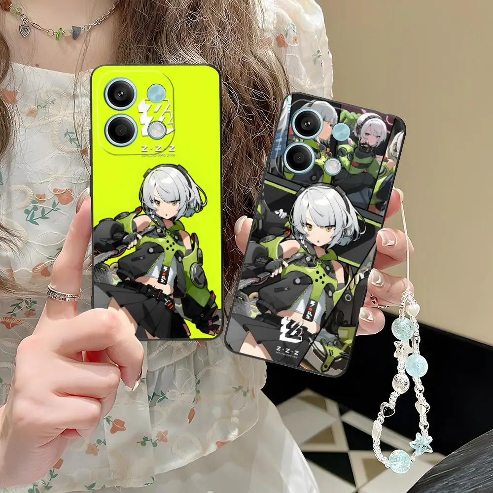 

ZZZ Silver Soldier Anby Phone Case for POCO M6 M5 M4 M3 X7 X6 X5 X4 X3 F6 F5 F4 Pro GT 5G Colour Printing Protective Smartphone