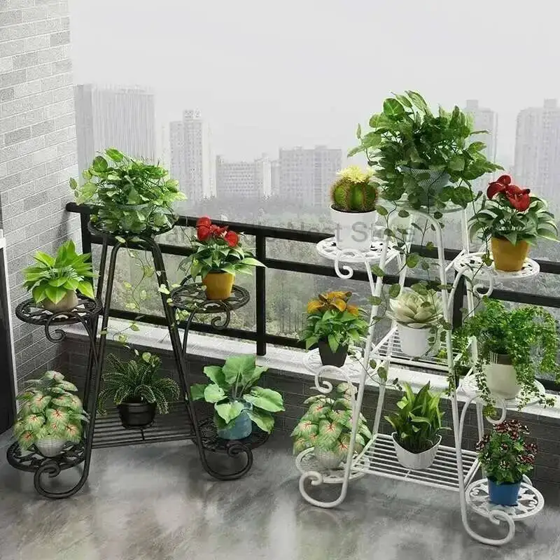 

Designer Aesthetics Flowers Stand Minimalist Decorations Accessories Plant Display Shelf Modern Living Room Plantenrek Furniture
