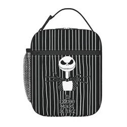 Tim Burton Christmas Horror Movie Lunch Bag Women Thermal Cooler Insulated Lunch Box for Adult Office Tote Bags