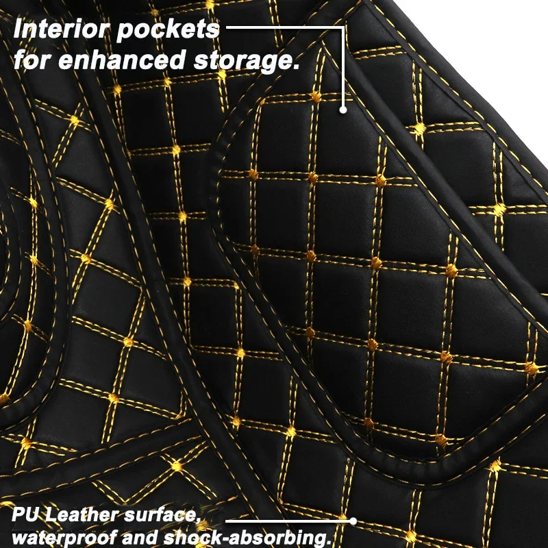 Für KYMCO AK 550 AK 550 Motorrad PU Leder Hinten Trunk Cargo Liner Schutz Motorrad Sitz Eimer Pad Schutz Zubehör