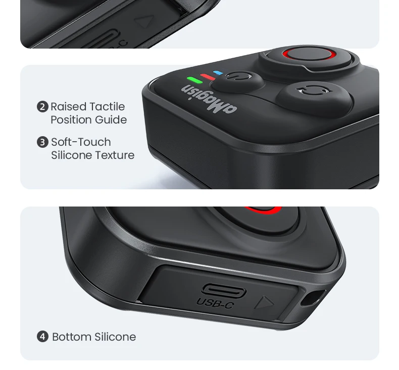 Für DJI Osmo Action 360/Action 6 5 4 Drahtlose Fernbedienung 50 m Entfernung Controller Sport Kamera Zubehör mit Handschlaufe – Detail 27