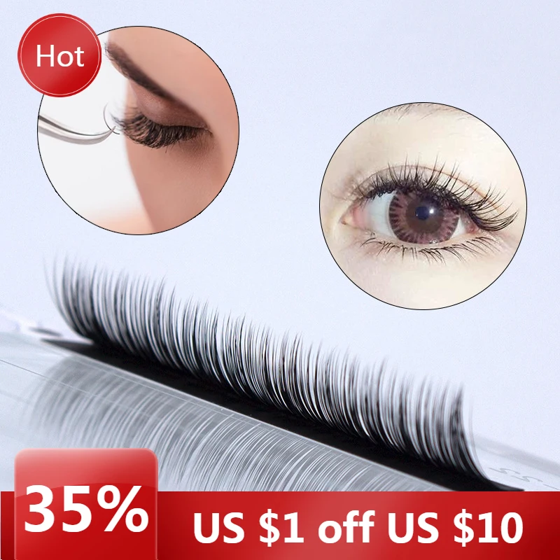 New 0.05mm Thickness Grafting Eyelashes 12 Rows/Set Matte Soft Thick False Eyelashes Extension Eyelashes Makeup Big Eye Tools