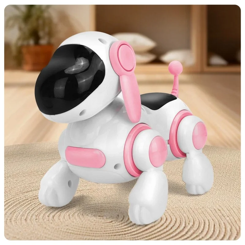 Customizable Brand Label Cross-Border Electric Walking Music Dog Toy Educational Crawler Realistic Pup Wholesale For Kids
