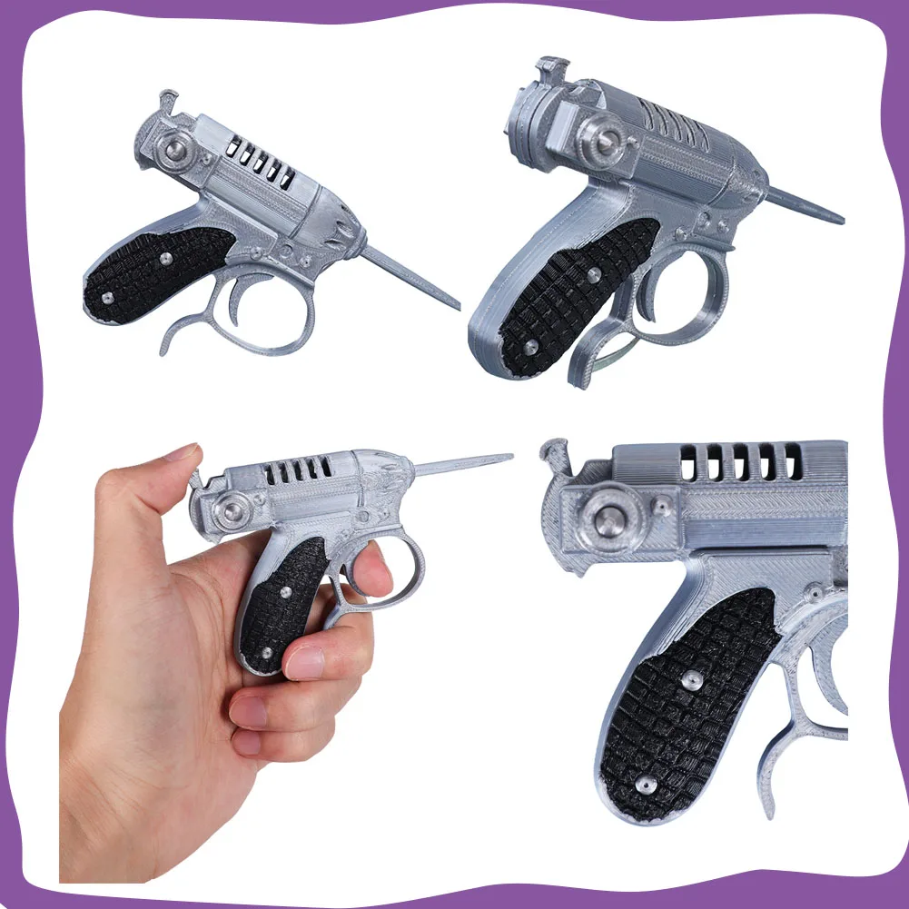 Movie Men in Cosplay Black Little Cricket 3D Printed Gun Props Ornaments for Adult Kids Disguise Costume Accessories Halloween