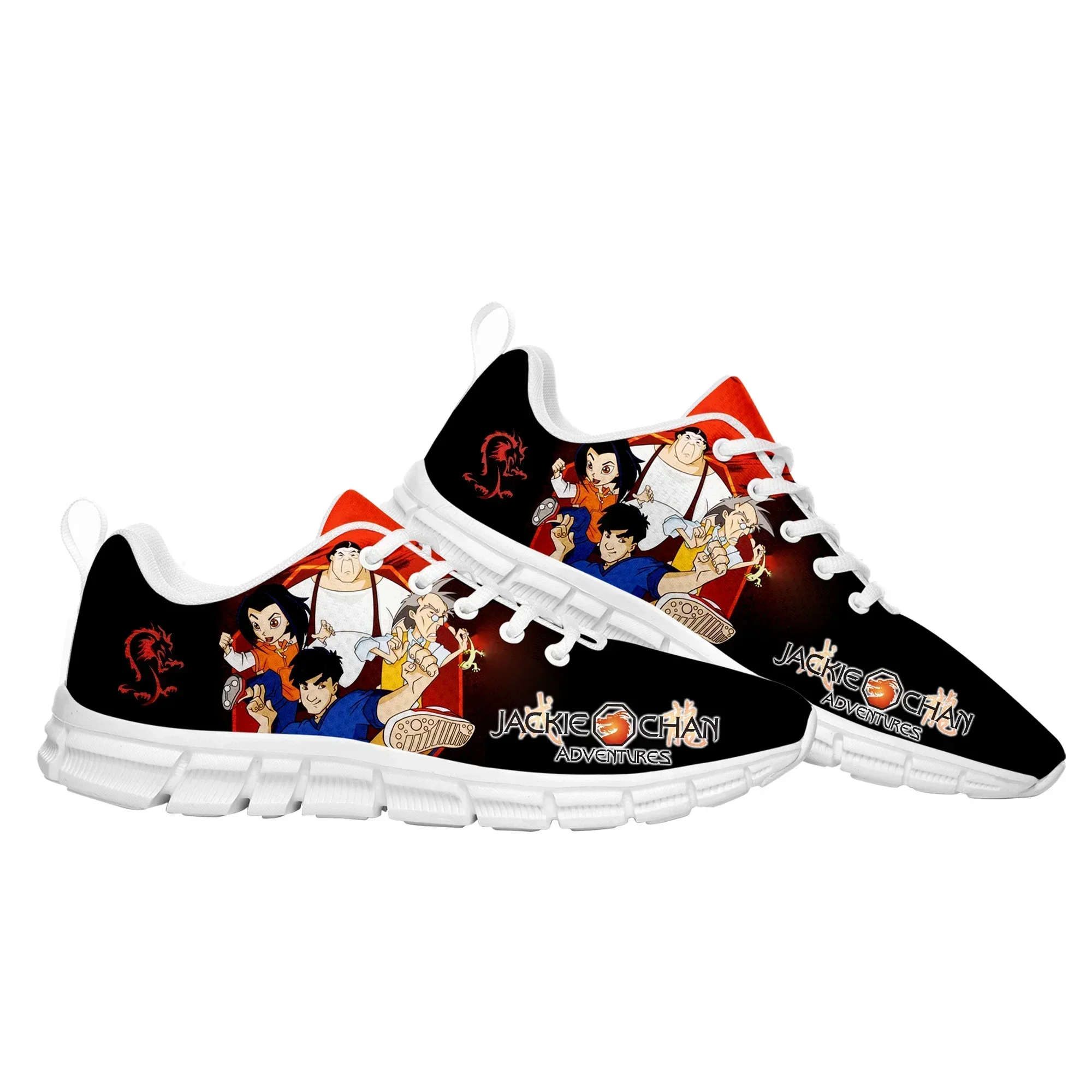 Jackie Chan Adventures Sports Shoes Mens Womens Teenager Comfortable Sneakers High Quality Manga Comics Sneaker Custom Shoe