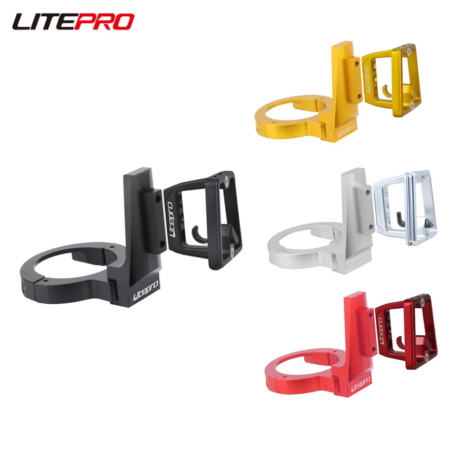 JKLapin Litepro Carrier Block For Dahon 412 SP8 Folding Bike Front Bag Basket Pig Nose Aluminum Alloy Bracket