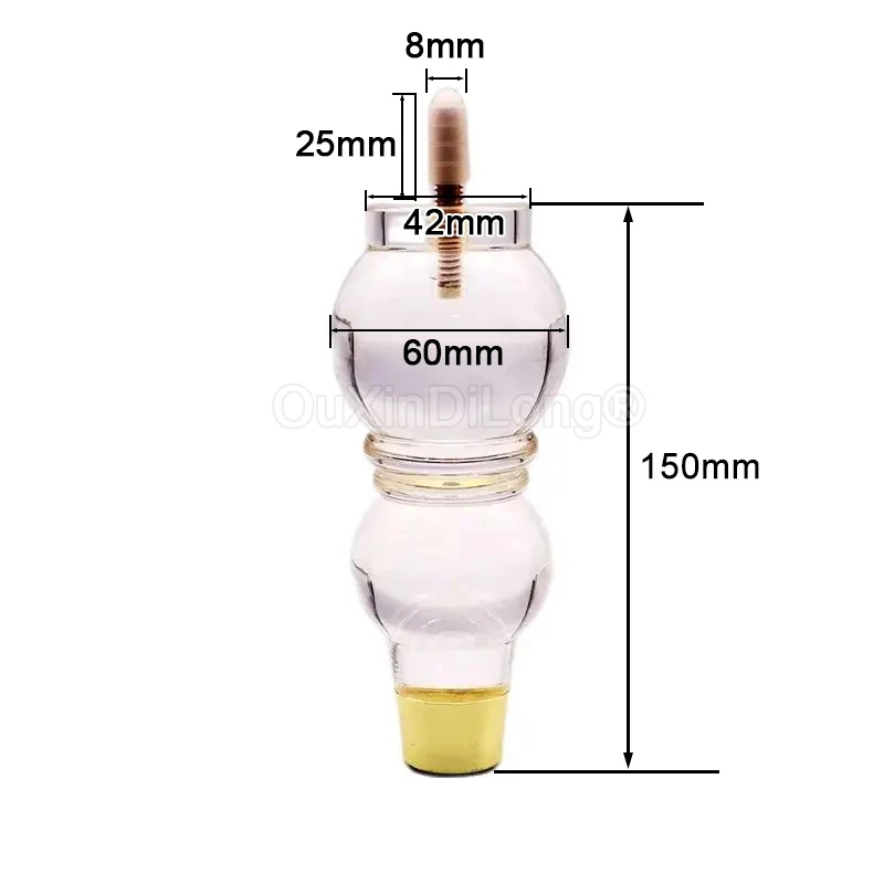 4PCS อะคริลิคขาเฟอร์นิเจอร์เปลี่ยนโซฟาฟุตตู้ Dresser Modern CLEAR Decor DIY โซฟาขาสไตล์คลาสสิก GF1480