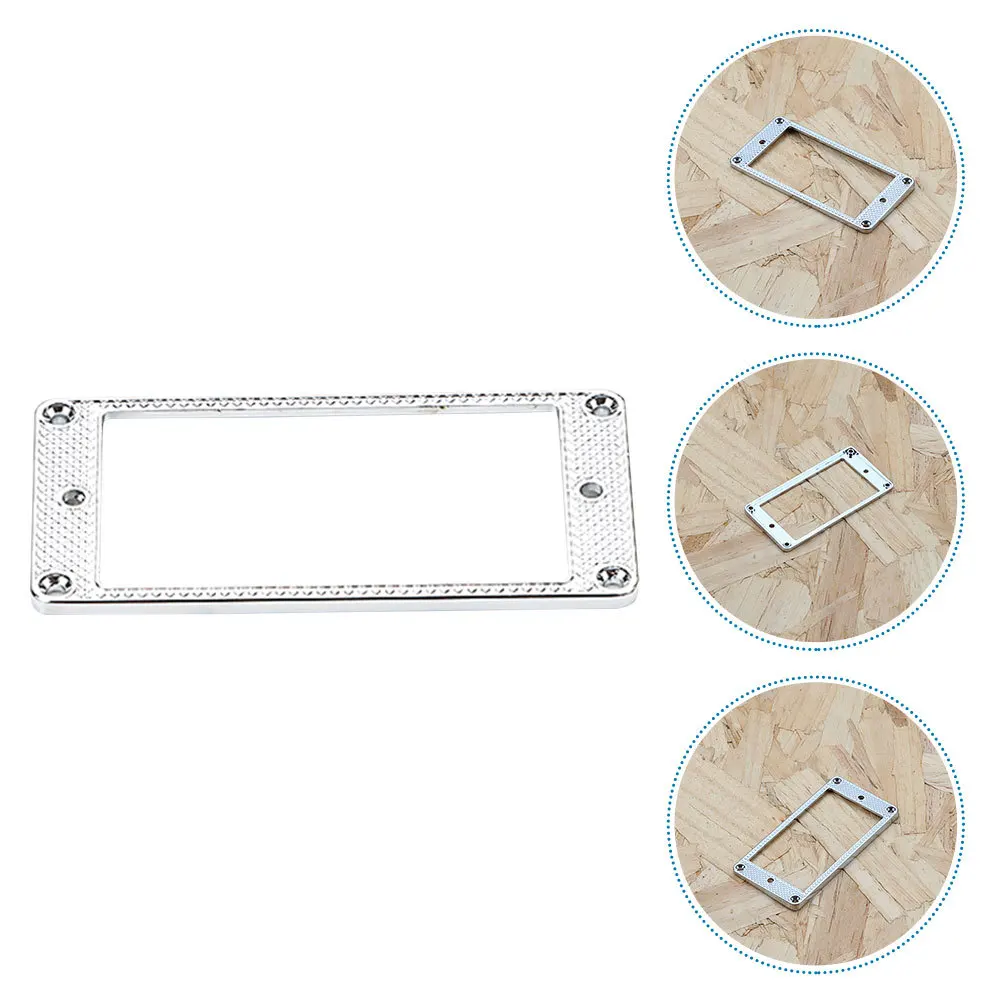 

Replacement Guitar Pickup Frame Metal Protective Ring for Electric Guitar Sturdy Lightweight Wear Resistant Pickup Covering