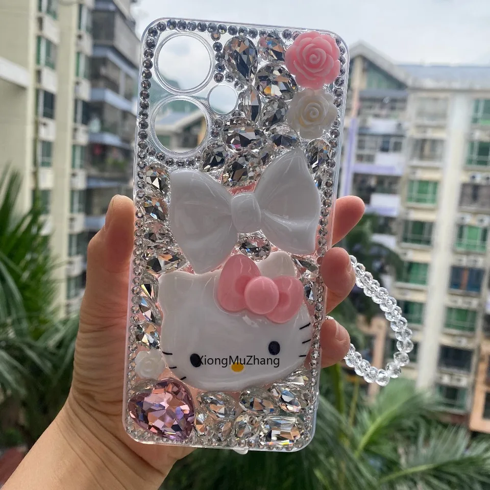 Sanrio Hello Kitty Diamond Phone Case for Redmi
