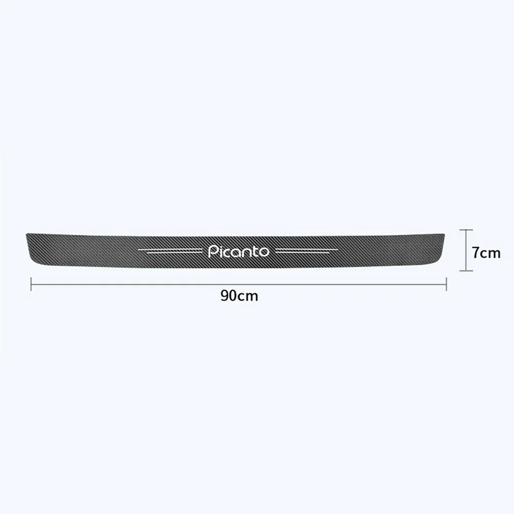 1pc Car Styling adesivi per pedali antigraffio in fibra di carbonio per KIA PICANTO XLINE X LINE accessori adesivo per auto