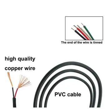30CM 1M 3,5mm 3-pólový 4-pólový jack DIY kabel pro sluchátka AUX pro opravu sluchátek Náhradní drátový kabel DIY D1 10 nejlepší prodej 3,5mm jack 4pólový - №8
