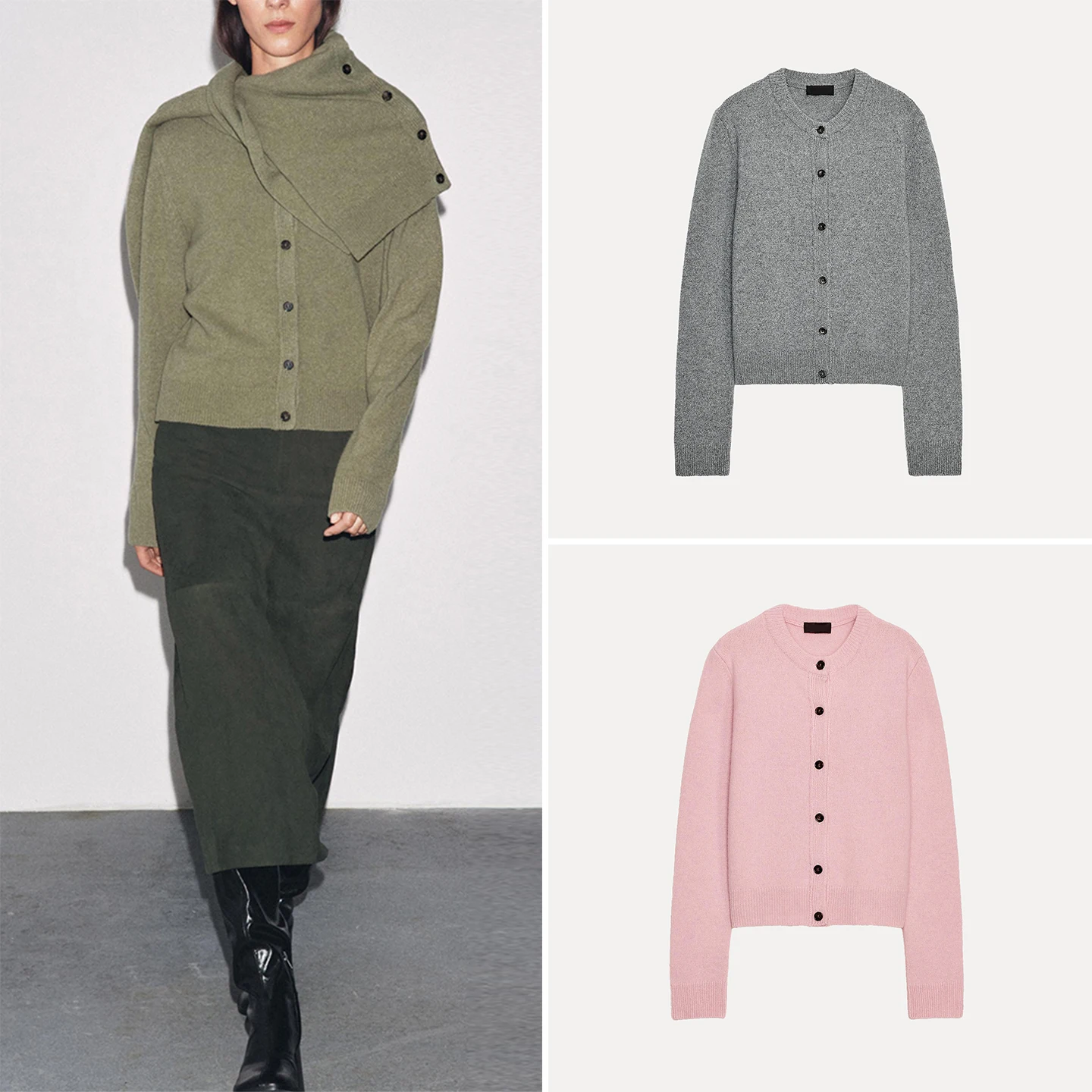 

Z Women's Faionable Versatile round Ne Long Sve Knitted Sweater Outerwear Casual Sle 2025 New Arrival 67704