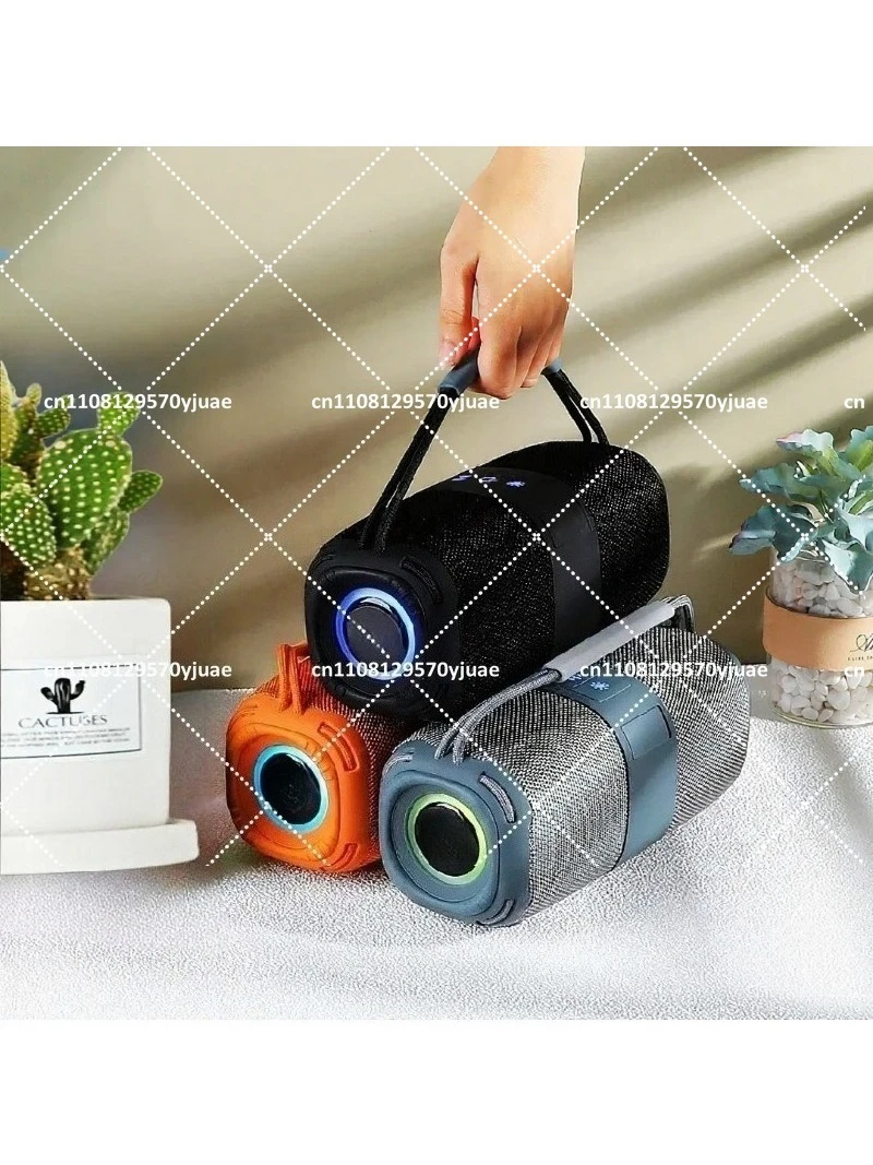 Portable Bluetooth Speaker, RGB Color Dual Channel Subwoofer, High Volume LED Diaphragm, Rechargeable Wireless Speaker