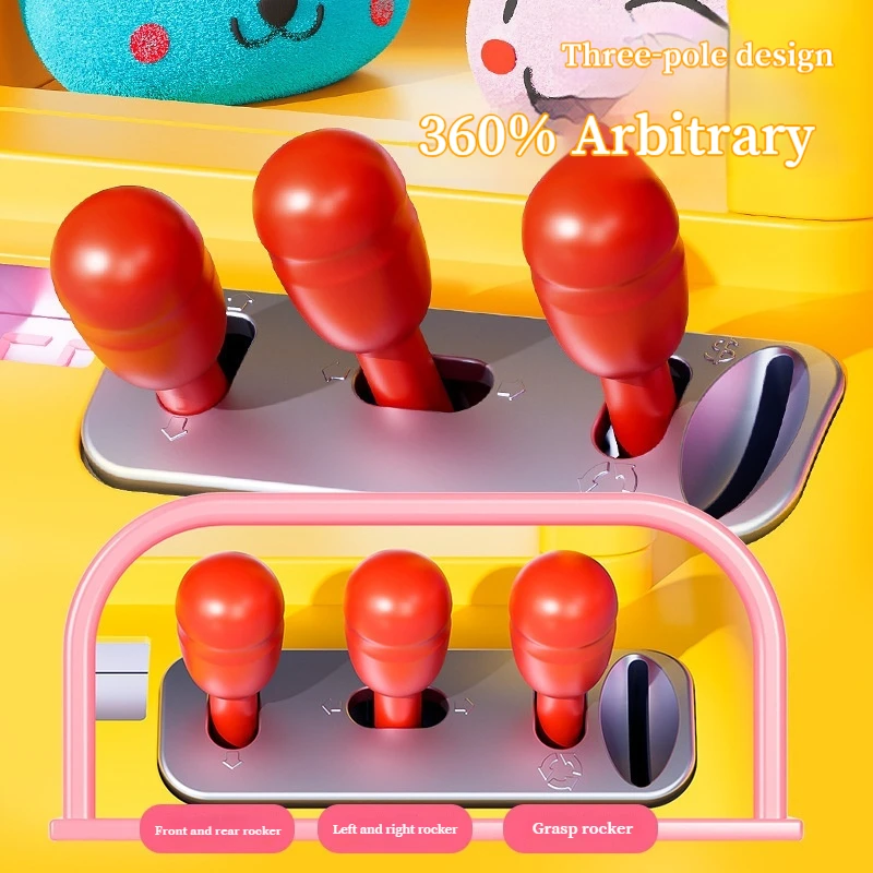 

New Hotsale Children Home Macaroon Doll Grabbing Machine Toy Clip Doll Twisting Machine Play Home Boy Girl Toys 3-6 Years Gifts