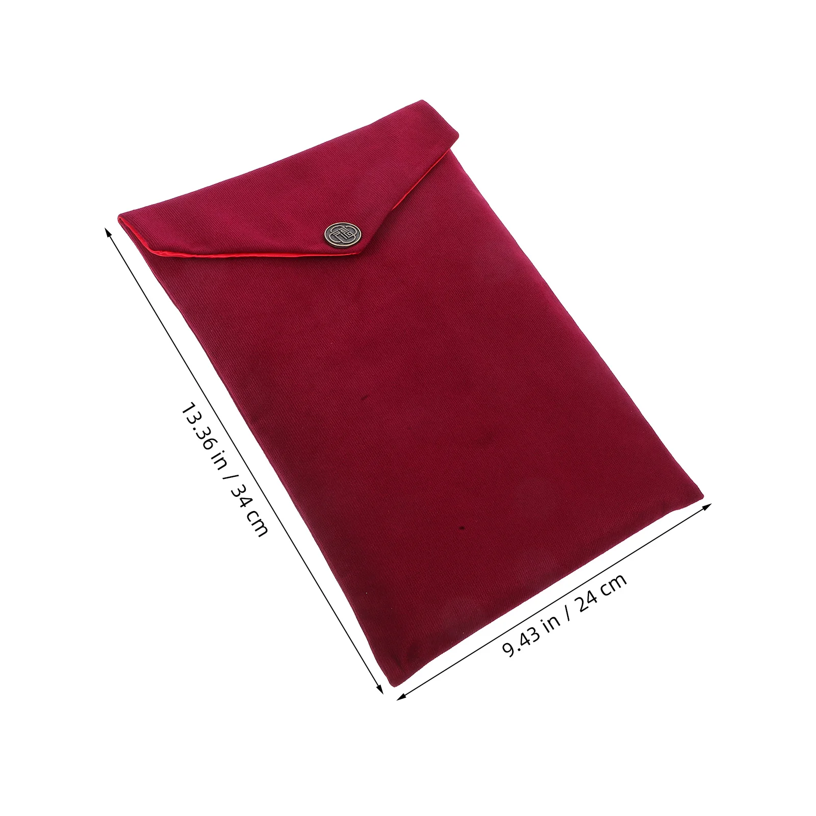 Bible Cover Storage Bag Corduroy Book Carrying Case Stationery Pencil Pen Holder Document Holder for Office School Travel