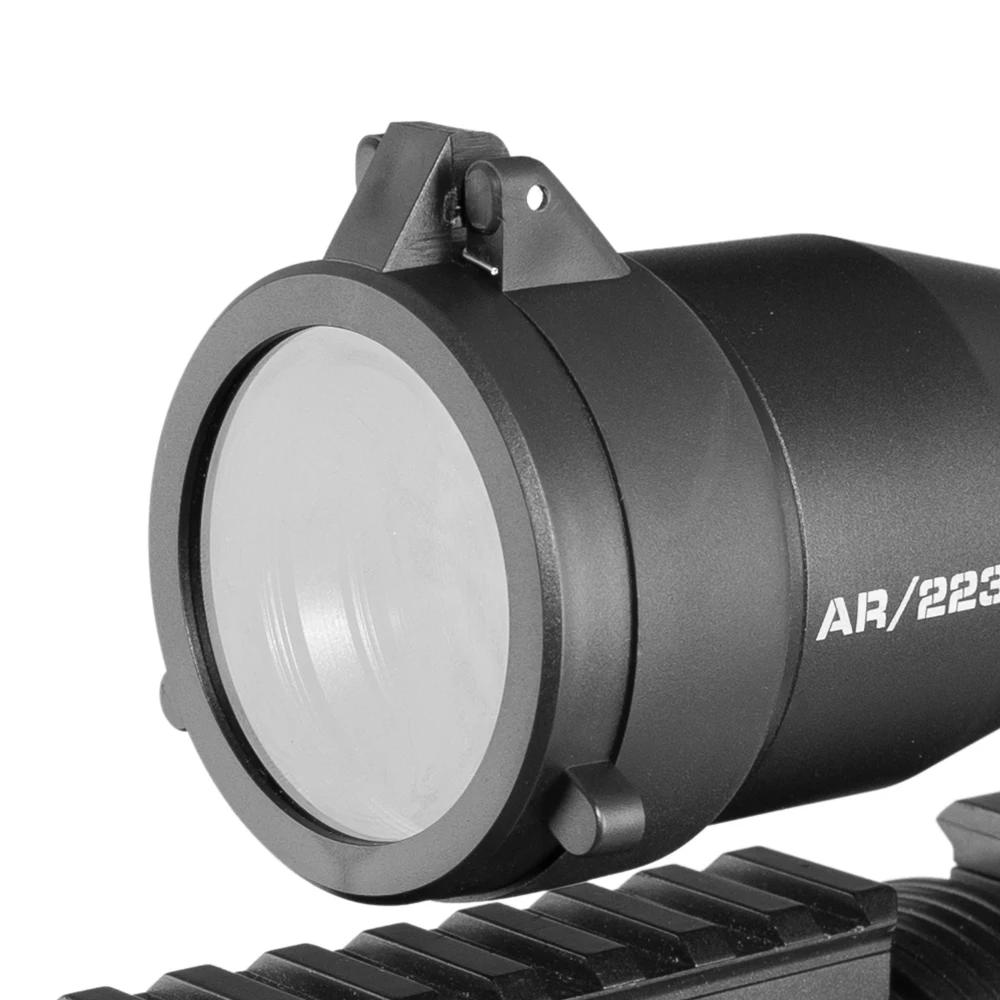 FIRE WOLF 54.5mm-69mm Precision Flip-Open Objective Lens Protector (Translucent) - Dust & Impact Resistant