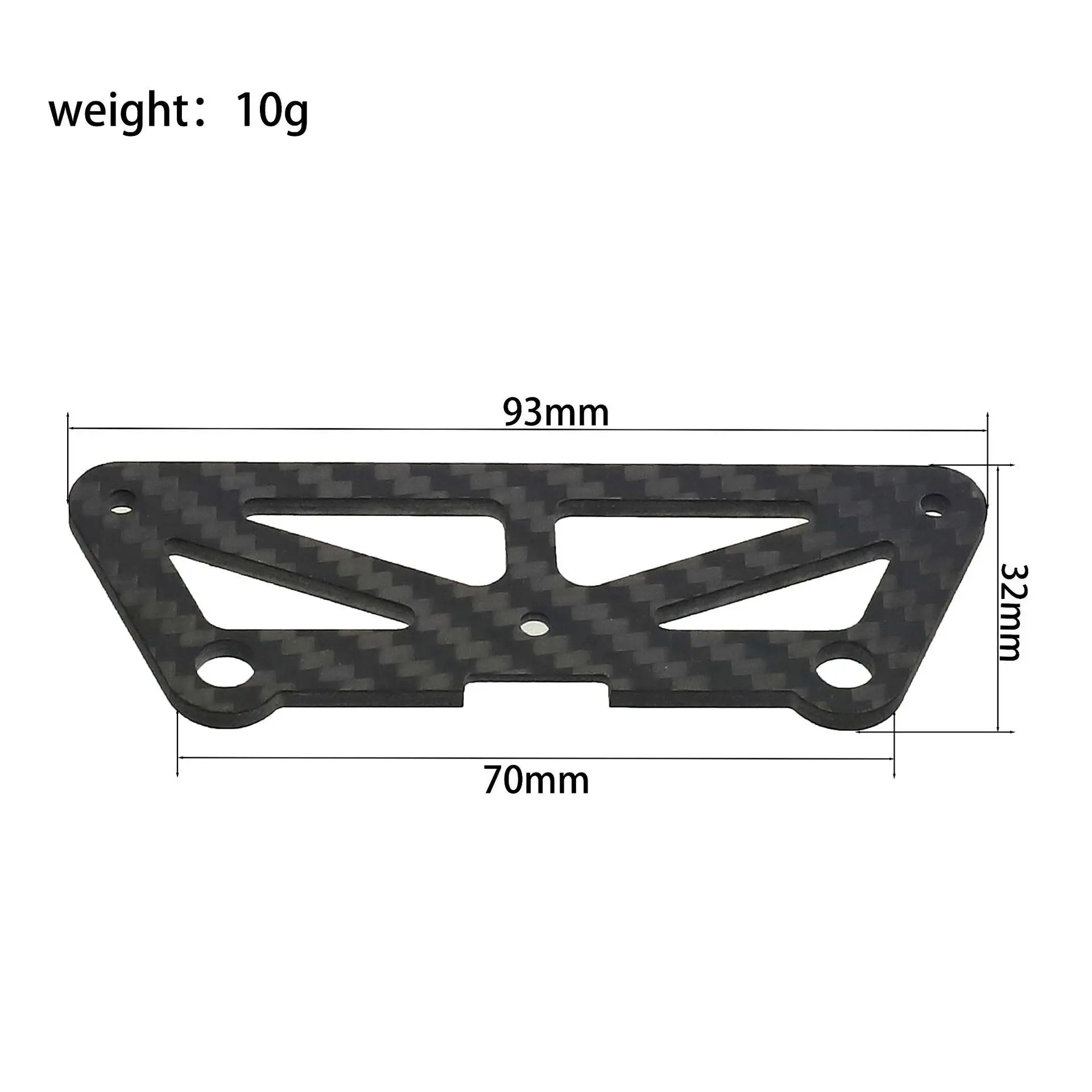 Włókno Węglowe Przednia Gąbka Antykolizyjna Płyta Naciskowa do Hyper GO MJX 10303 10304 Części Tuningowe Akcesoria do Samochodów RC