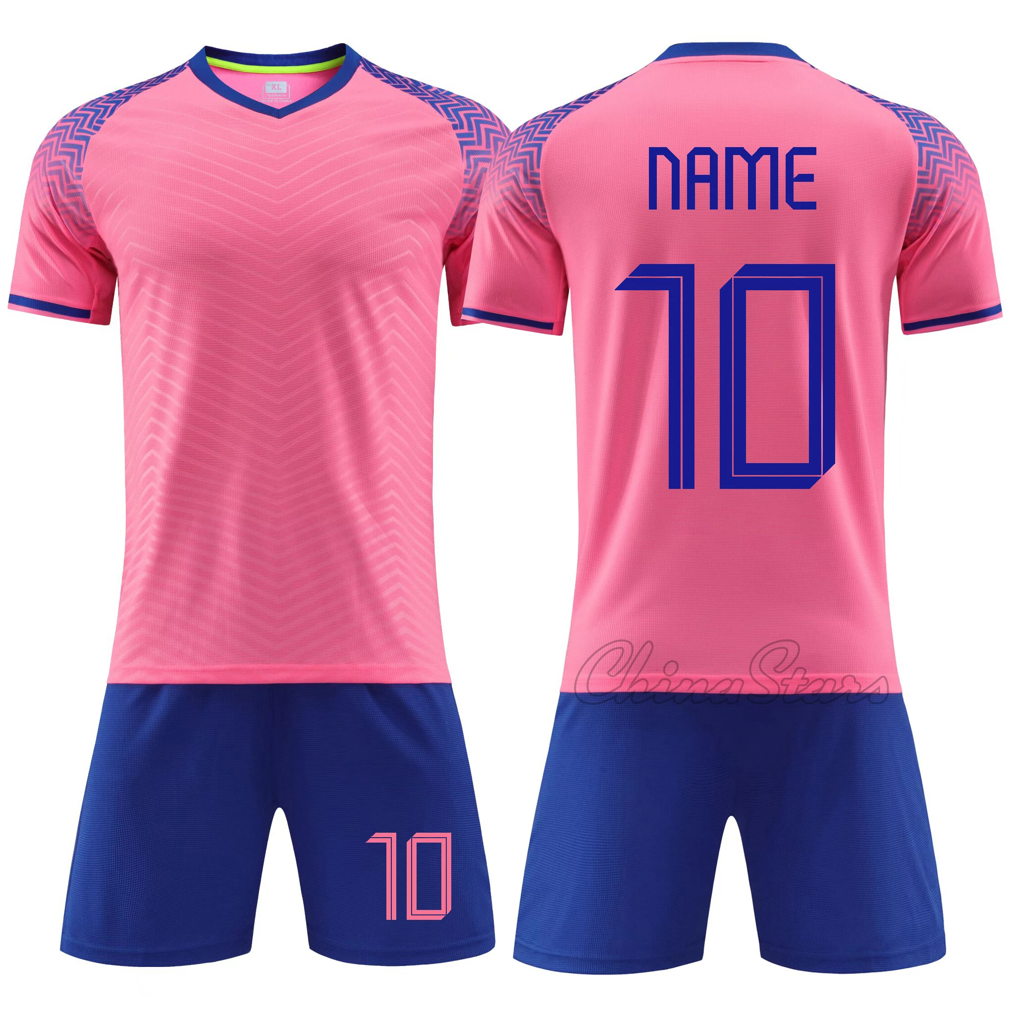 Men Children Football Jerseys Sets Boys Soccer Clothes Suit Short Sleeve Kids Football Uniforms Soccer Tracksuit Jersey Kit Navy