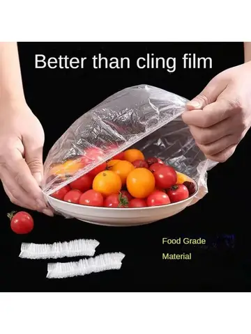 Reusable Disposable Food Cover Plastic Wrap Durable Elastic Food Lids for Bowls Elastic Plate Covers For Kitchen Food Saver Bag