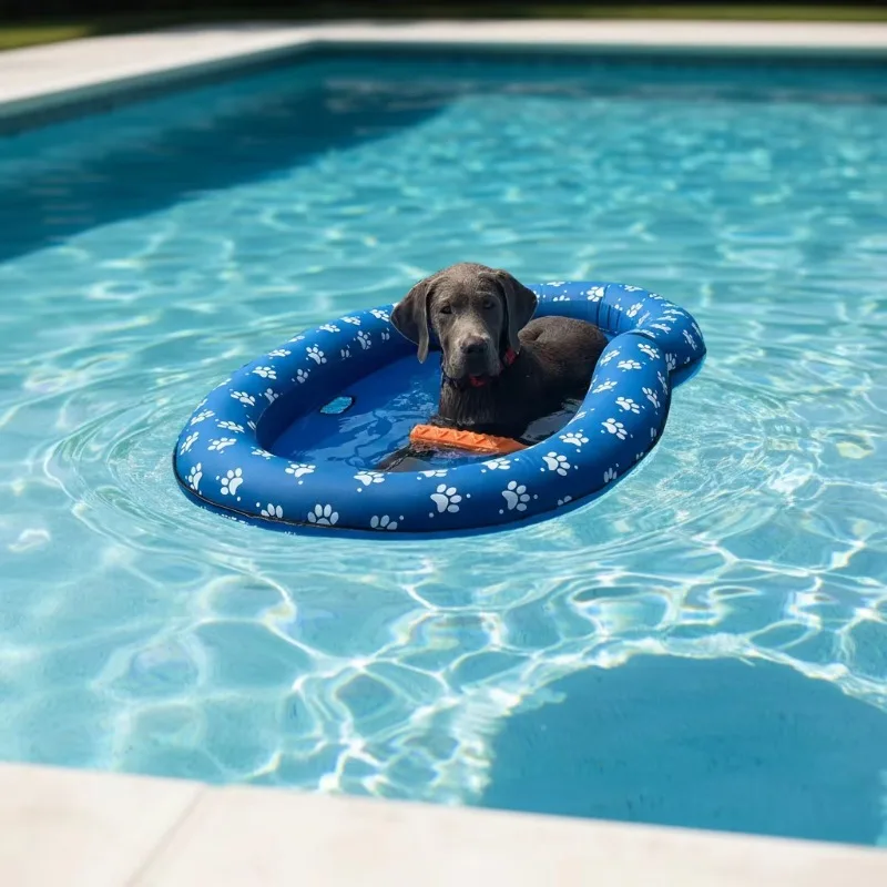 

dog toy Inflatable Swimming Pool Float for Dog & Cat Float Raft for Large Pet in Summer PVC Spa Pool